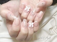 リーチェ ビューティアンドネイルサロン 大名店(Beauty&Nail Salon)/細フレンチネイル♪