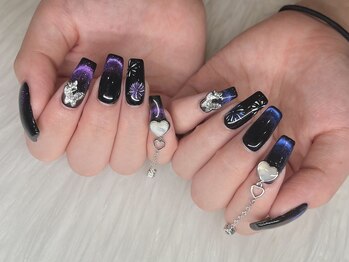 エムネイル(M-Nail)/★マグネット×花火ネイル★