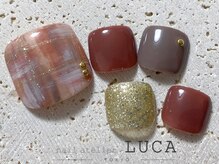 ネイルアトリエルカ(nail atelier LUCA)/W-357 シェラックチェックネイル