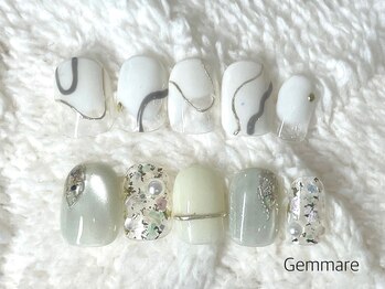 ジェンマーレ たまプラーザ店(Gemmare)の写真/良心的価格だからご新規様もネイル初心者様も気軽にネイルが楽しめる!ラメグラ¥5700/シンプルコース¥6480♪