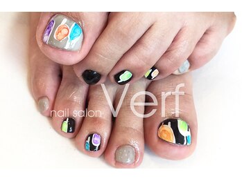 ネイルサロン べルフ(nail salon Verf)/水彩アート