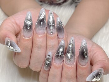 エムネイル(M-Nail)/★ブラックチーク×ラメネイル★