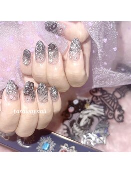 ファラウェイネイル(Faraway nail)/キラキラ地雷ネイル☆