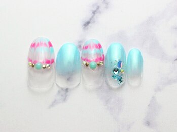 池袋ネイルサロン イイネイル(Ee-Nail)/ピーコックネイル初回￥7500