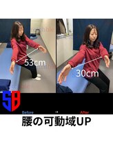 ストレッチブル 根津店(Stretchble)/腰の可動域のビフォーアフター