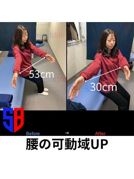 ストレッチブル 根津店(Stretchble)/腰の可動域のビフォーアフター