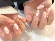 ランド ネイル 博多(LAND)/ニュアンス×リボン°☆。--Riru