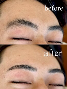 ハマザキ 東店(HAMAZAKI)/新学期前に初めての眉毛パーマ