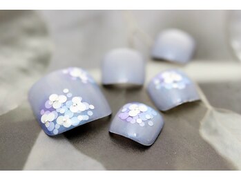 ネイルルージュ(Nail Rouge)/紫陽花ネイル