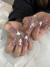 ピンク×クロスパーツ