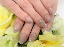 ディーネイル 四条烏丸(D-nail)/[中村]グレージュ☆タイダイ