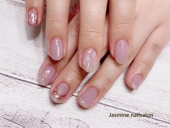 ジャスミンネイルサロン(Jasmine)/シェル埋め込みネイル