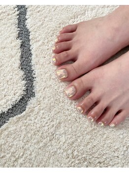 ユージューネイルルーム(UJU nail room)/サマーミラーワンカラー