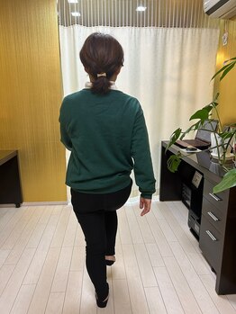 アクア鍼灸院/施術の流れ(閉眼歩行検査)