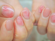 ネイルローズ(NAIL Rose)/桃マーブルニュアンス