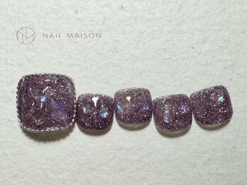 ネイルメゾン 梅田(NAIL MAISON)/埋め尽くしキラキラくすみカラー