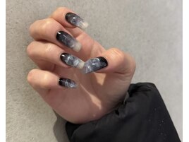 ニュアンス　ブラック　インク風