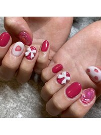 90分フリーアート♪いちごネイル
