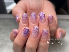 藤の花ネイル