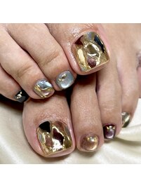 ニュアンスフットネイル♪