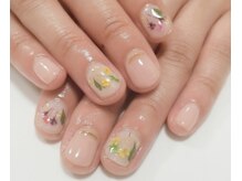 チェリー(Cherry)/【押し花ネイル】