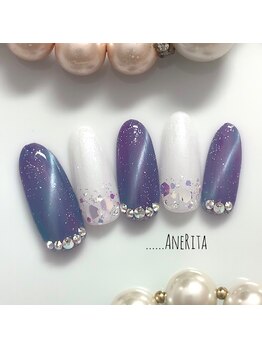 ネイルサロン アンリタ(nail salon AneRita)/幻想的☆オーロラキャッツアイ