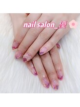 ネイルサロン 優/きらきらラメグラデーション