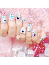 ファラウェイネイル(Faraway nail)/水色推しネイル☆