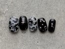 ブラック迷彩アート