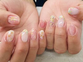 【ほり】押し花ネイル