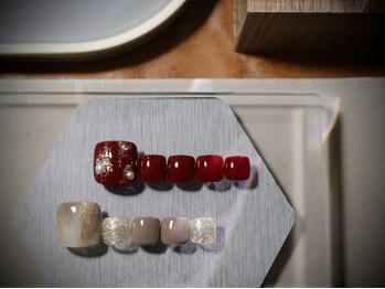 クレアラルーチェ 徳島北島田店(Crea la Luce)の写真/選べる定額フットネイル【ワンカラー¥5800/シンプル系¥6300/プチアート系¥7000/トレンドデザイン系¥7600】