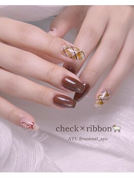リアンド(Li&)/チェックネイル