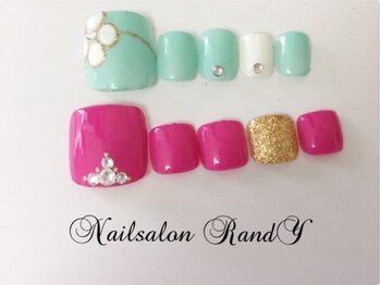 ランディ(nail salon RANDY)/フットジェル￥74００♪2