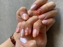ニコルネイル(nicole nail)/桃ネイル 