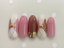 プルミエ ネイル(Premier Nail)/NEW★バレンタインアーガイル