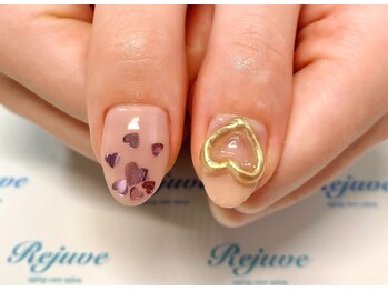 リジュベ(Rejuve)/このゴールドハート、手作り♪