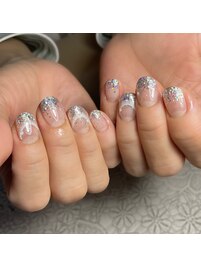 大人のラメグラデーション