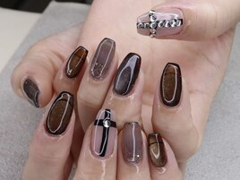 色んな黒オーダーネイル☆