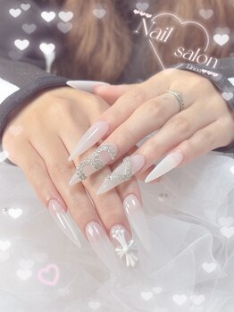リノア(Linoa)の写真/スカルプ・ロングネイルが得意☆理想の可愛い指先を叶えます♪
