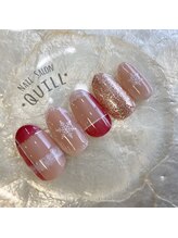 ネイルサロン クイル(QUILL)/２０２０　１月　雪の結晶２