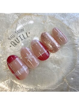 ネイルサロン クイル(QUILL)/2020 1月 雪の結晶2