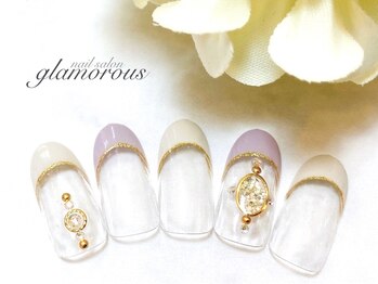 ネイルグラマラス 西新井店/《パラジェル》上品フレンチ