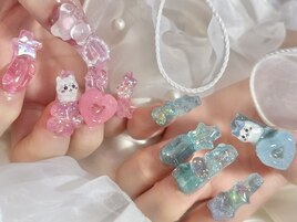 #ゴテゴテネイル#うるうるネイル