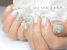 ターコイズニュアンスデザイン