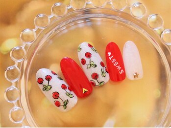 ネイルサロン あかねいろ/春夏 フルーツ サクランボ