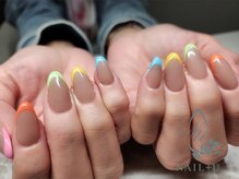 ネイルプラスユウ(NAIL+U)/カラフルフレンチ