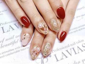 プロフェッショナル ネイルサロン ラヴィアス(LAVIAS)/【ジェル】お好きなアート6本