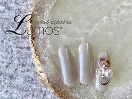 ワンカラー/ビジューネイル