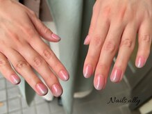 ネイルズアリー 立川店(Nails ally)/2色グラデ×スイート×オフィス