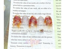 アネモネ(ANEMONE)/秋色マーブルぬりかけネイル☆